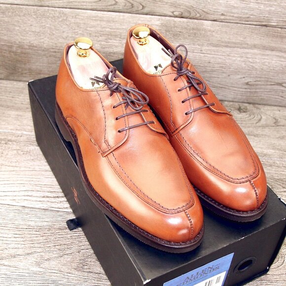 * NIB * $345 Allen Edmonds MSP Derby 7.5 D Walnut * Factory 2nds * add $15 Trees